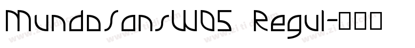MundoSansW05  Regul字体转换